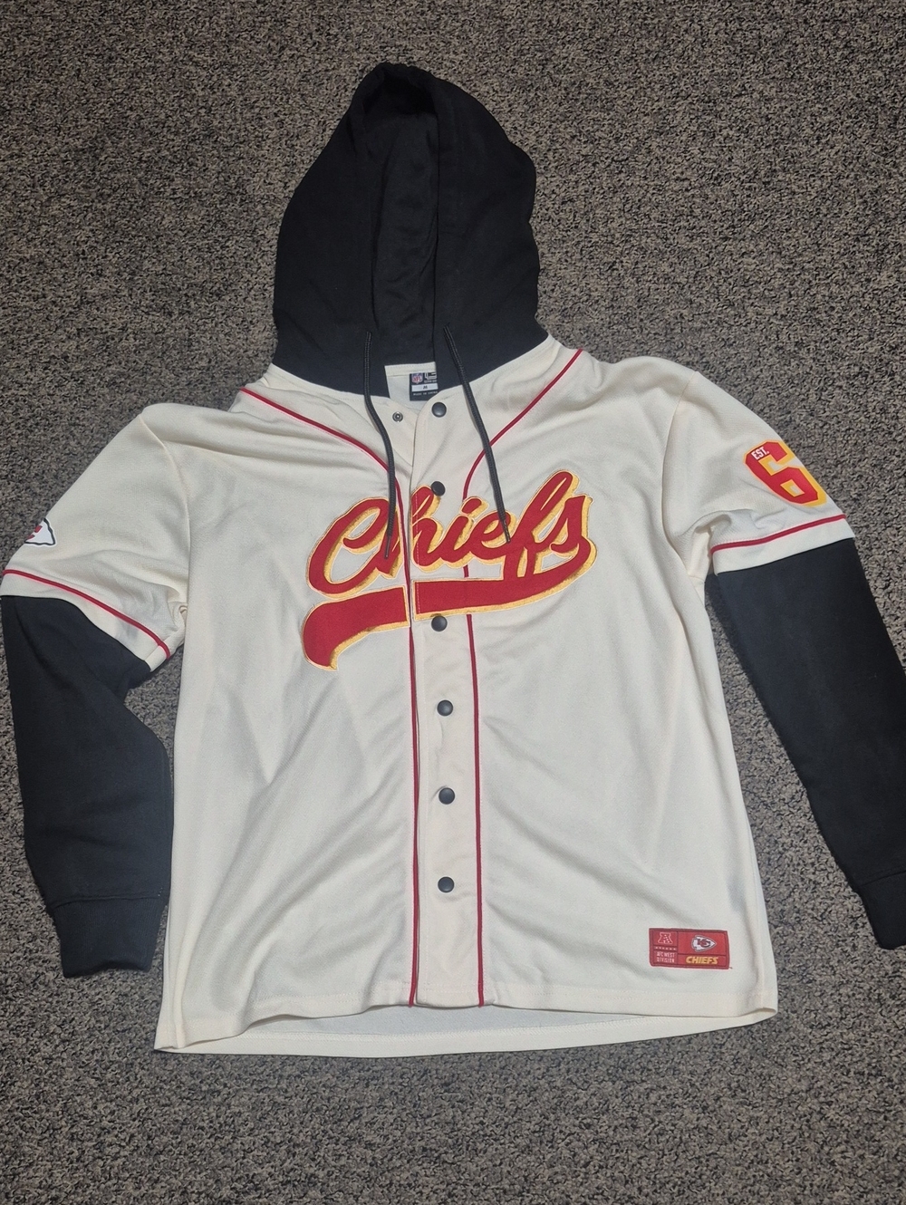 Kansas City Chiefs Lightweight Jersey Hoodie Jacket